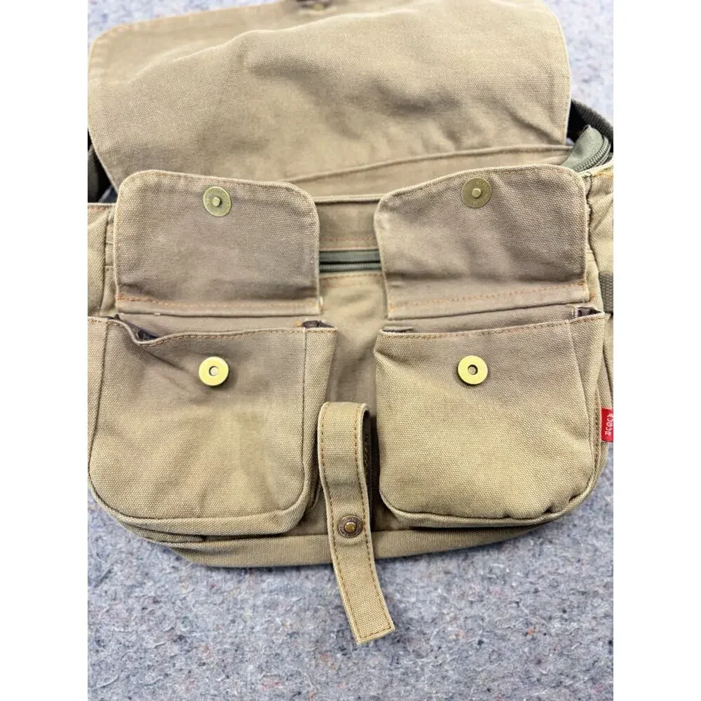Augur Canvas Messenger Bag Crossbody Laptop Utility Satchel Vintage Style 1300